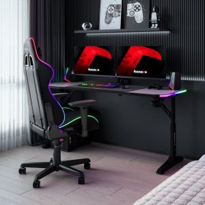 Геймърско бюро Hero 4.6 RGB, 160см