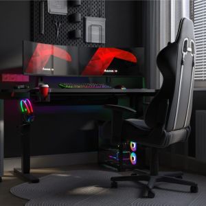 Електрическо бюро Hero 8.7 RGB с регулируема височина, 140см