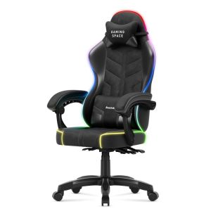 Геймърски стол Force 2.7 - RGB LED подсветка, велур