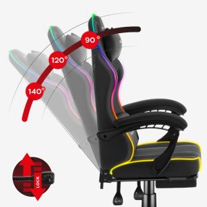 Геймърски стол Force 3.7 - RGB LED подсветка
