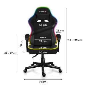 Геймърски стол Force 4.4 RGB - RGB LED подсветка