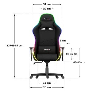 Геймърски стол Force 6.2 - RGB LED подсветка
