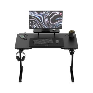 Бюро Leader 5.1 с поставка за монинтор - 115см, черен