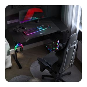 Геймърско бюро Hero 2.6 - 120см, черен
