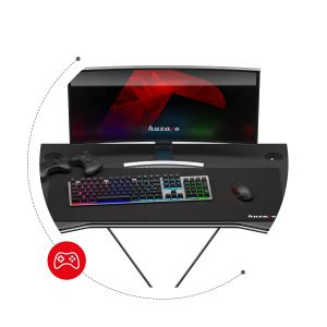 Геймърско бюро Hero 1.4, 100см, черен