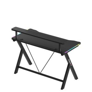 Геймърско бюро Hero 1.9 RGB, 120см, черен