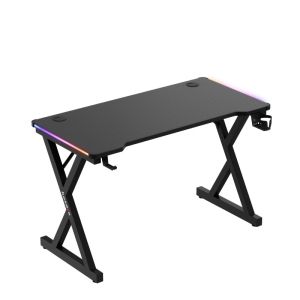 Геймърско бюро Hero 2.3 RGB, 120см, черен