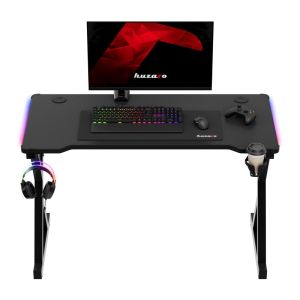 Геймърско бюро Hero 2.3 RGB, 120см, черен