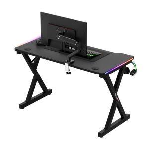 Геймърско бюро Hero 2.3 RGB, 120см, черен