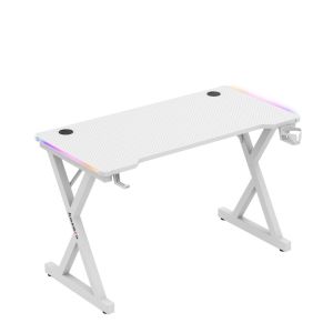 Геймърско бюро Hero 2.3 RGB, 120см, бял
