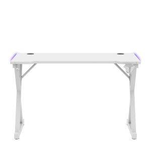 Геймърско бюро Hero 2.3 RGB, 120см, бял