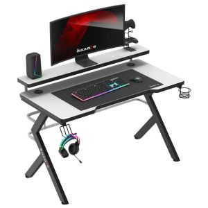 Геймърско бюро Hero 5.0, 120см, бял