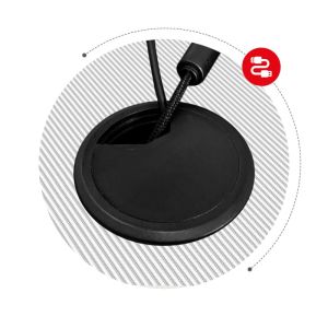 Геймърско бюро Hero 6.3, 154см, бял