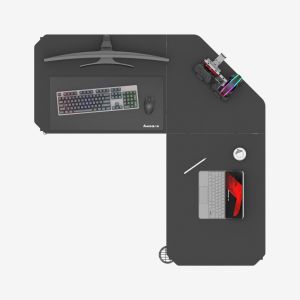 Геймърско бюро Hero 7.3, 140см, черен