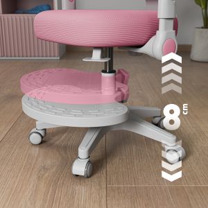 Детски въртящ се стол стол Junior 5.0 - розов