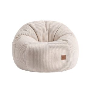 Фотьойл-пуф Comfy 3.0 с поставка за крака - бежов