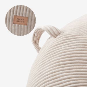 Фотьойл-пуф Comfy 3.0 с поставка за крака - бежов