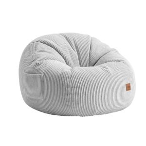 Фотьойл-пуф Comfy 3.0 с поставка за крака - сив