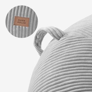 Фотьойл-пуф Comfy 3.0 с поставка за крака - сив