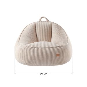 Фотьойл-пуф Comfy 4.0 с облегалка - бежов