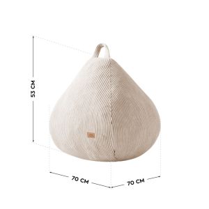 Барбарон от рипсено кадифе Comfy 1.0 - бежов