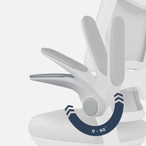 Детски стол за бюро Junior 5.7 с поставка за крака - сив