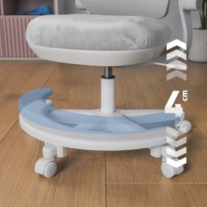 Детски стол за бюро Junior 5.7 с поставка за крака - сив