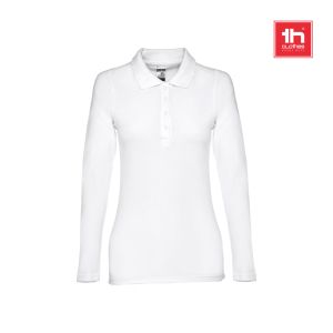 THC BERN WOMEN WH. Дамска поло риза с дълъг ръкав