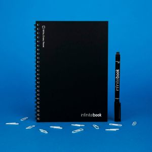 INFINITEBOOK PLAIN A5. Инфинитибук с гъвкава корица и 15 бели страници за писане на бяла дъска