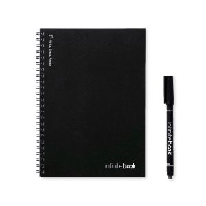 INFINITEBOOK PLAIN A5. Инфинитибук с гъвкава корица и 15 бели страници за писане на бяла дъска