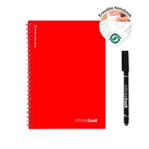 INFINITEBOOK PLAIN A5. Инфинитибук с гъвкава корица и 15 бели страници за писане на бяла дъска