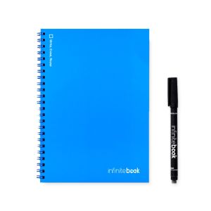 INFINITEBOOK PLAIN A5. Инфинитибук с гъвкава корица и 15 бели страници за писане на бяла дъска