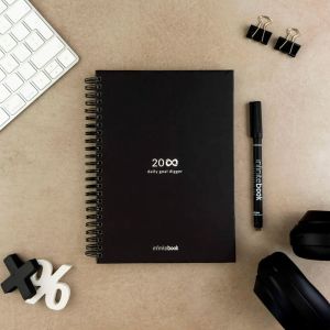 STARTER KIT INFINITE PLANNER A5. Комплектът включва "безкраен дневник", комплект за почистване, маркер и държач за маркер