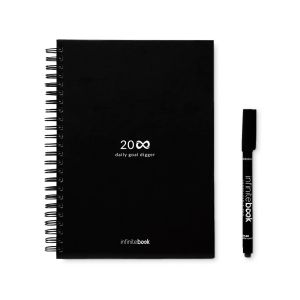 STARTER KIT INFINITE PLANNER A5. Комплектът включва "безкраен дневник", комплект за почистване, маркер и държач за маркер
