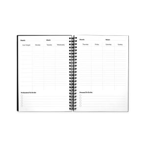 STARTER KIT INFINITE PLANNER A5. Комплектът включва "безкраен дневник", комплект за почистване, маркер и държач за маркер