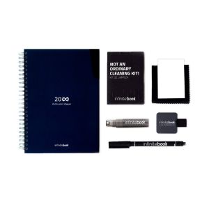 STARTER KIT INFINITE PLANNER A5. Комплектът включва "безкраен дневник", комплект за почистване, маркер и държач за маркер