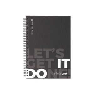STARTER KIT INFINITEBOOK. Комплект „Infinitebook” с твърда корица, 1 комплект за почистване, 1 маркер и 1 държач за химикалка