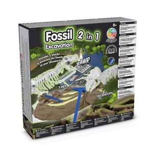 2 in 1 Fossil Excavation Kit I. Образователна игра за деца