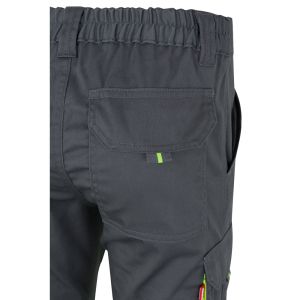 VL ZEUS LARGE. Двуцветни еласични панталони с много джобове (240 г/м²), от памук (46%), ЕМЕ (38%) и полиестер (16%)