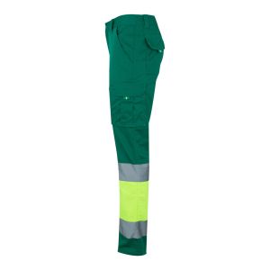 VL ZEUS LARGE. Двуцветни еласични панталони с много джобове (240 г/м²), от памук (46%), ЕМЕ (38%) и полиестер (16%)