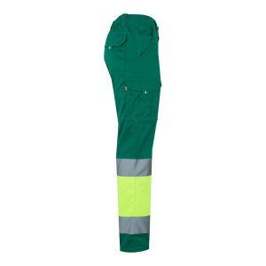 VL ZEUS LARGE. Двуцветни еласични панталони с много джобове (240 г/м²), от памук (46%), ЕМЕ (38%) и полиестер (16%)