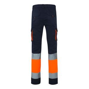 VL ZEUS LARGE. Двуцветни еласични панталони с много джобове (240 г/м²), от памук (46%), ЕМЕ (38%) и полиестер (16%)