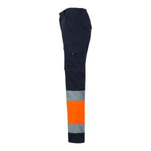VL ZEUS LARGE. Двуцветни еласични панталони с много джобове (240 г/м²), от памук (46%), ЕМЕ (38%) и полиестер (16%)