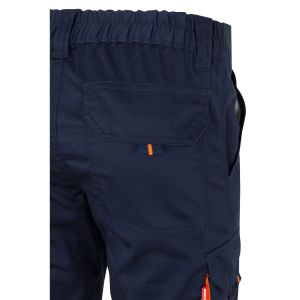 VL ZEUS LARGE. Двуцветни еласични панталони с много джобове (240 г/м²), от памук (46%), ЕМЕ (38%) и полиестер (16%)