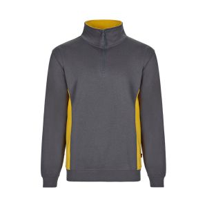 VL SVAROG. Двуцветен хавлиен суитшърт (260 г/м²) от полиестер (65%) и памук (35%)