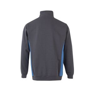 VL SVAROG. Двуцветен хавлиен суитшърт (260 г/м²) от полиестер (65%) и памук (35%)