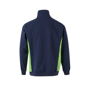 VL SVAROG. Двуцветен хавлиен суитшърт (260 г/м²) от полиестер (65%) и памук (35%)
