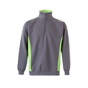 VL SVAROG. Двуцветен хавлиен суитшърт (260 г/м²) от полиестер (65%) и памук (35%)