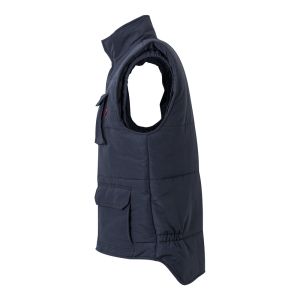 VL MEFITIS. Подплатена жилетка с много джобове (220 g/m²), от полиестер (100%)