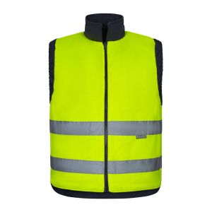 VL DIANA. Подплатена жилетка (220 г/кв.м), двустранна и с много джобове, от полиестер (100%), със закопчаване с цип и двустранна дръжка